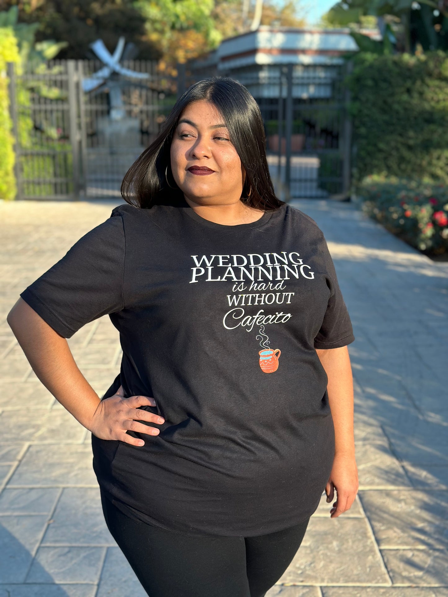 Without Cafecito Tee (White Font)