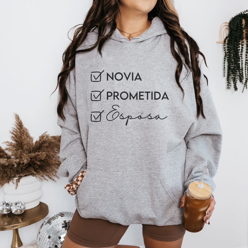 Novia-Prometida-Esposa Hoodie