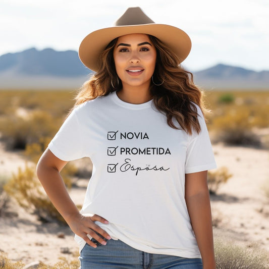 Novia-Prometida-Esposa Tee
